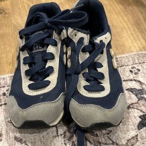 New Balance Kids' Navy and Gray Sneakers